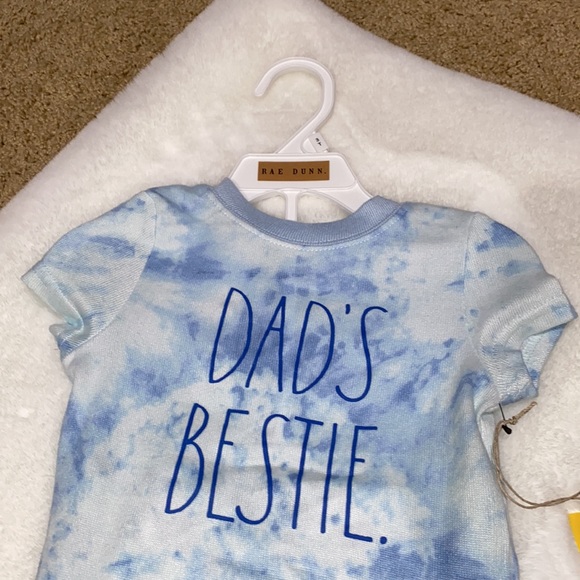 🎉Host Pick!🎉 NWT Rae Dunn Dad’s Bestie whale pajama set - Picture 2 of 5